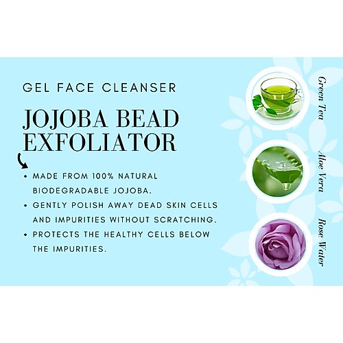 Gel Face Cleanser | Jojoba Bead Exfoliator |